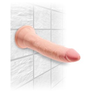 KING COCK 3D TRIPLE DENSITY DILDO PLUS 7" FLESH 18cm - Image 5