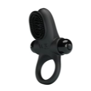 PRETTY LOVE VIBRATING PENIS RING II BLACK - Image 7