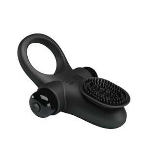 PRETTY LOVE VIBRATING PENIS RING II BLACK - Image 6