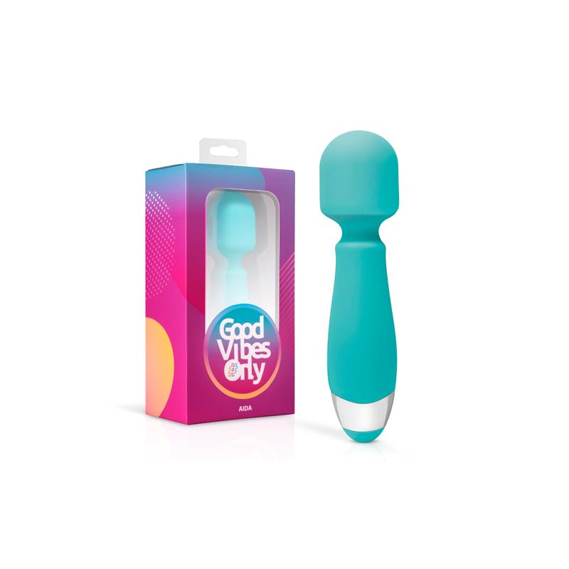 GOOD VIBES ONLY WAND MASSAGE AIDA TEAL 16cm