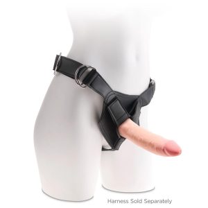 KING COCK 3D TRIPLE DENSITY DILDO PLUS 7" FLESH 18cm - Image 3