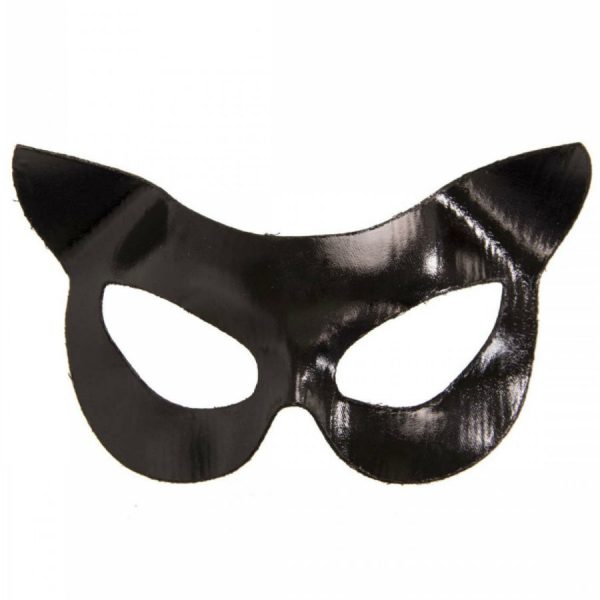 LEG AVENUE VINYL CAT MASK BLACK