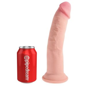KING COCK 3D TRIPLE DENSITY DILDO PLUS 9" FLESH 23cm - Image 6