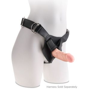 KING COCK 3D TRIPLE DENSITY DILDO PLUS 9" FLESH 23cm - Image 3