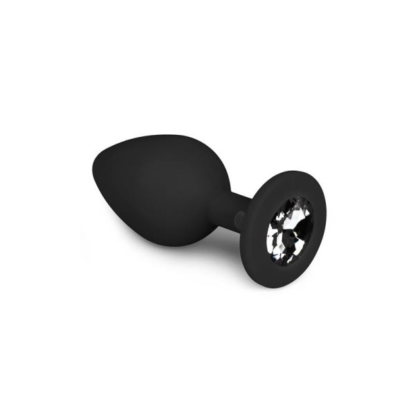 EASYTOYS DIAMOND PLUG MEDIUM BLACK 8.5cm