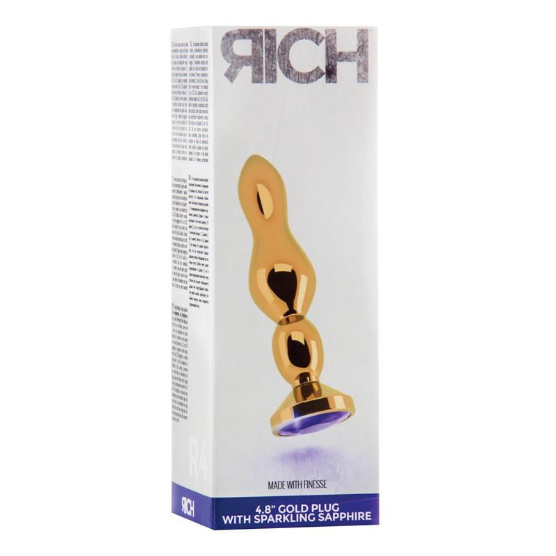 1-shots-rich-butt-plug-purple-sapphire-12-cm-gold