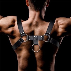 INTOYOU BDSM LINE DOMINE MALE CHEST BONDAGE HARNESS VEGAN LEATHER - Image 4