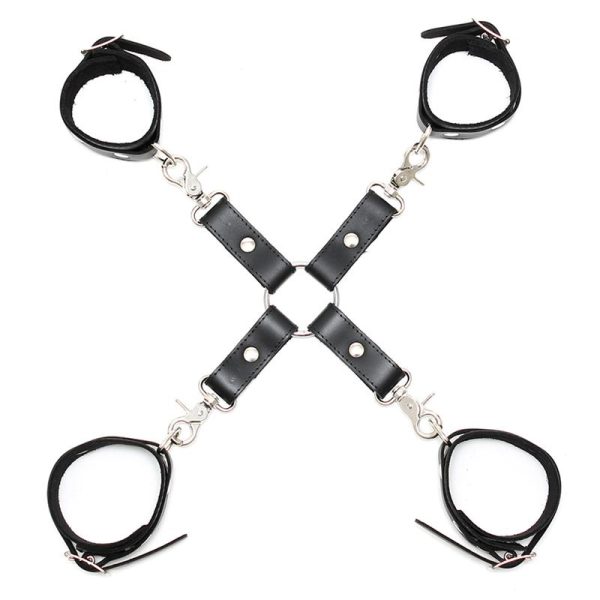 2-rimba-bondage-play-cuffs-adjustable RIMBA BONDAGE PLAY CUFFS CROSS ADJUSTABLE