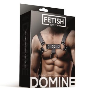 INTOYOU BDSM LINE DOMINE MALE CHEST BONDAGE HARNESS VEGAN LEATHER - Image 3