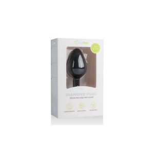 EASYTOYS DIAMOND PLUG MEDIUM BLACK 8.5cm - Image 3