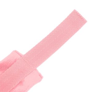 INTOYOU BDSM LINE HANDCUFFS WITH VELCRO WITH FUR PINK - Image 3