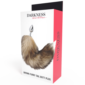 DARKNESS TAIL FOX BUTT PLUG SILVER 8cm - Image 4
