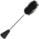 DARKNESS FEATHER CROP BLACK 56cm