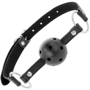 DARKNESS BLACK BREATHABLE CLAMP GAG