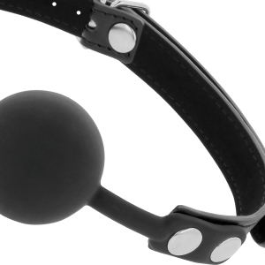 DARKNESS SILICONE GAG BALL BLACK - Image 3