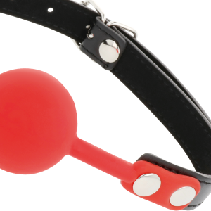 DARKNESS SILICONE BALL GAG RED - Image 4