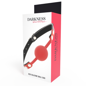 DARKNESS SILICONE BALL GAG RED - Image 3