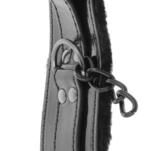 DARKNESS ANKLE RESTRAINTS BLACK WITH PADLOCK - Image 6