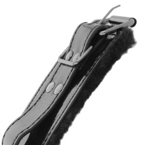 DARKNESS ANKLE RESTRAINTS BLACK WITH PADLOCK - Image 5