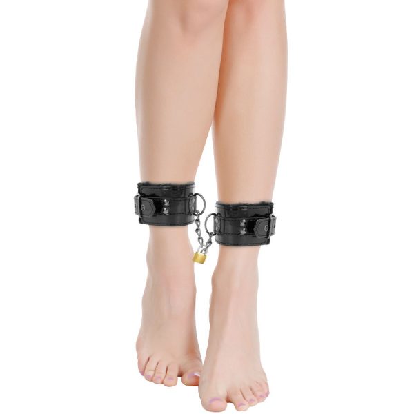 img_79040_85a9f1728b73ae135492a293fd09adea_1 DARKNESS ANKLE RESTRAINTS BLACK WITH PADLOCK