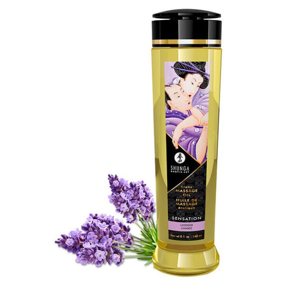 img_89181_bcbc1370273bd5df35a6c0d3bfc8da62_1 SHUNGA MASSAGE OIL SENSATION LAVENDER 240ml