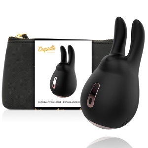 COQUETTE CHIC DESIRE BUNNY CLITORIAL STIMULATOR BLACK/GOLD - Image 3