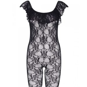 LEG AVENUE FLORAL LACE BODYSTOCKING ONE SIZE - Image 4