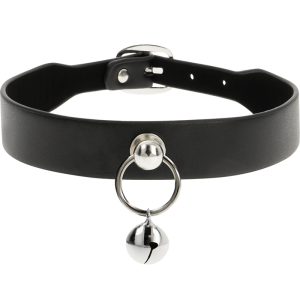 COQUETTE HAND CRAFTED CHOKER WITH RING & JINGLE BELL - Image 4