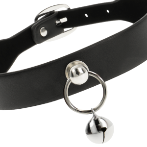 COQUETTE HAND CRAFTED CHOKER WITH RING & JINGLE BELL - Image 5