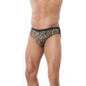 AMORABLE SLIP WITH ZIPPER LEOPARD