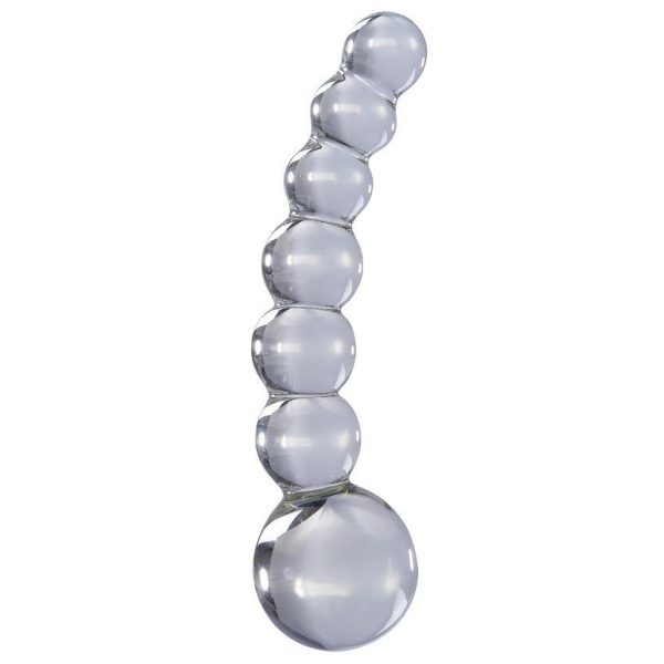 ICICLES No. 66 HAND BLOWN GLASS MASSAGER CLEAR 12cm