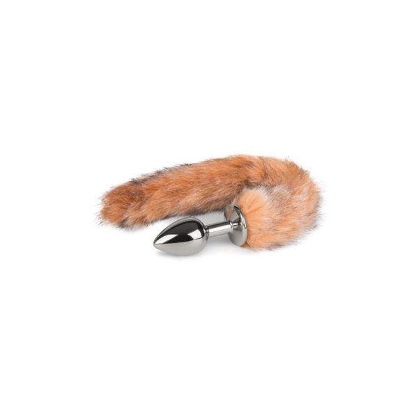 1-fox-tail-butt-plug-no-7-silver EASYTOYS PLUG WITH FOXTAIL No. 7 SILVER