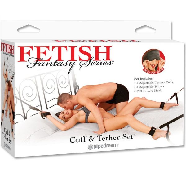 FETISH FANTASY CUFF AND TETHER SET