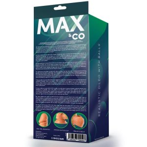 MAX & CO ZANE REALISTIC FEEL DILDO WITH TESTICLES FLESH 19.5cm - Image 5