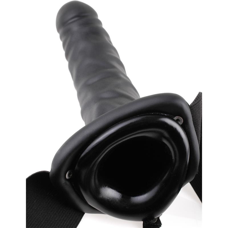 4-fetish-fantasy-series-20-cm-vibrating-hollow-strap-on-black