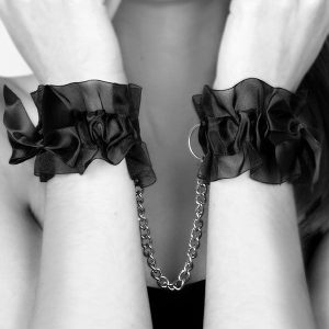 BIJOUX INDISCRETS FROU FROU ORGANZA HANDCUFFS - Image 4
