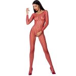 PASSION WOMAN BS068 BODYSTOCKING RED ONE SIZE