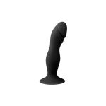 EASYTOYS SILICONE SUCTION CUP DILDO BLACK 15cm