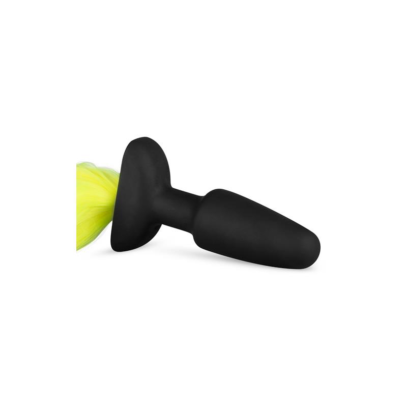 2-silicone-butt-plug-with-tail-yellow