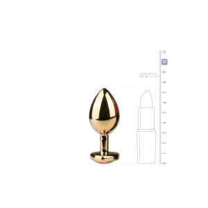 EASYTOYS METAL ANAL PLUG No.7 GOLD PINK 8cm - Image 3