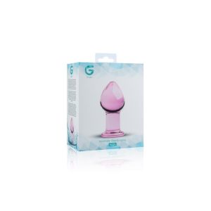GILDO No.26 PINK GLASS BUTTPLUG 8.5cm - Image 4