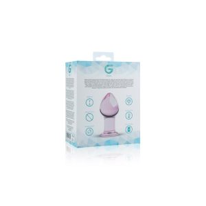 GILDO No.26 PINK GLASS BUTTPLUG 8.5cm - Image 3