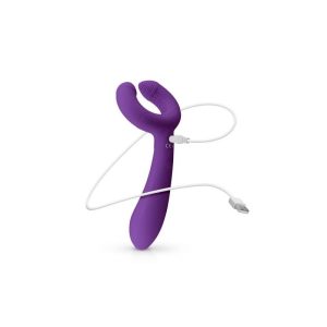EASYTOYS COUPLES SILICONE VIBE USB PURPLE - Image 4