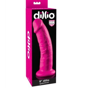 DILLIO 9" DILDO PINK 23cm - Image 4