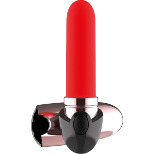 COQUETTE VIBRATOR RECHARGEABLE LIPSTICK BLACK/ GOLD - Image 4