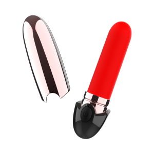 COQUETTE VIBRATOR RECHARGEABLE LIPSTICK BLACK/ GOLD - Image 3