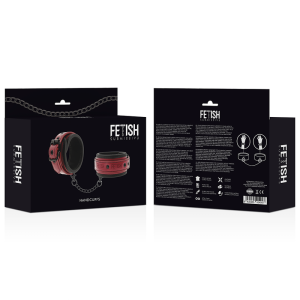 FETISH SUBMISSIVE DARK ROOM HANDCUFFS VEGAN LEATHER - Image 3