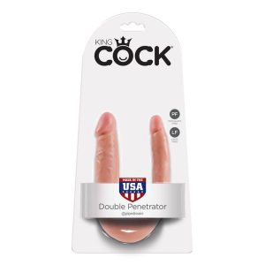 KING COCK DOUBLE PENETRATOR COCK 5" FLESH 13cm - Image 6