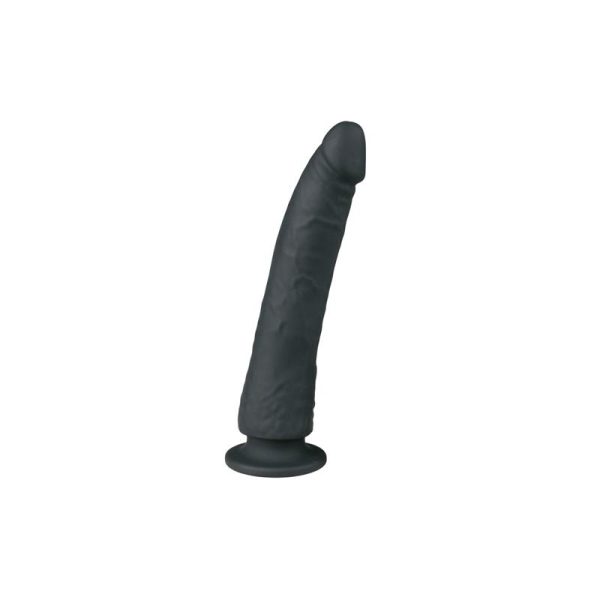 EASYTOYS SILICONE DILDO BLACK 21cm