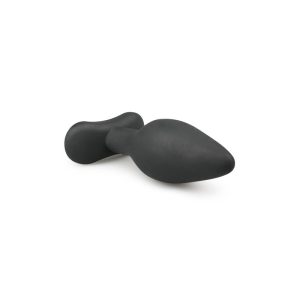 EASYTOYS MEDIUM BLACK SILICONE BUTTPLUG 12cm - Image 5